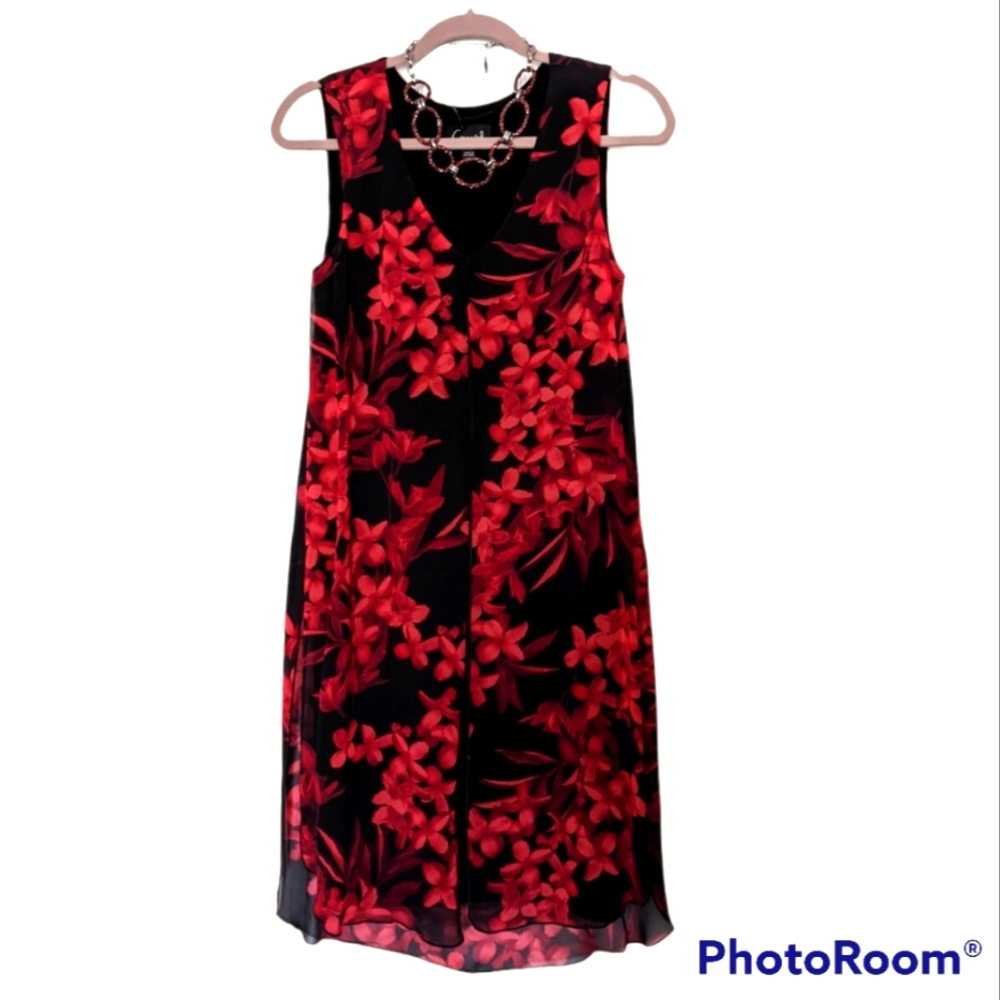 Floral Print A-line Dress Size 4